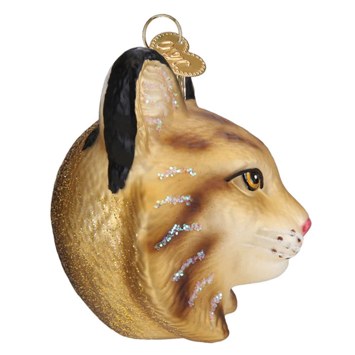 Bobcat Head Ornament Old World Christmas Ornament 12691
