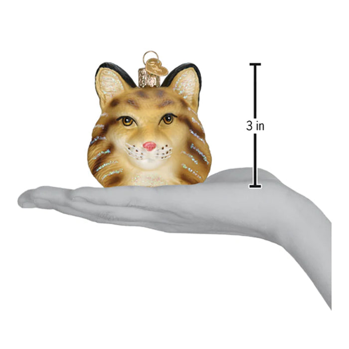 Bobcat Head Ornament Old World Christmas Ornament 12691