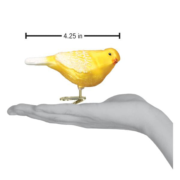 Canary Glass Ornament for the Christmas Tree
