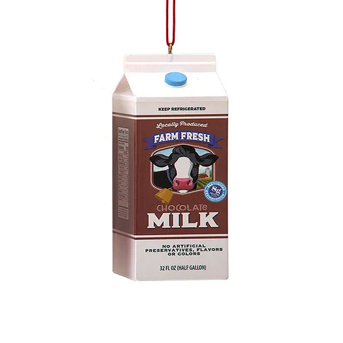 Chocolate Milk Carton Ornament