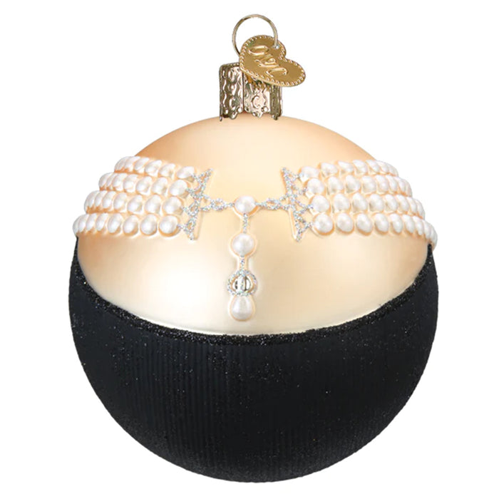 Classic Audrey Round Ornament - Old World Christmas 54500
