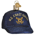 Glass Coast Guard Cap Christmas tree ornament