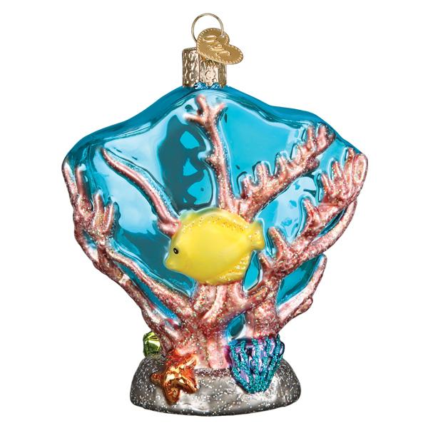 Coral Reef Glass ornament for the Christmas tree