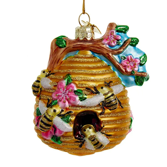 Glass Bee Hive Ornament