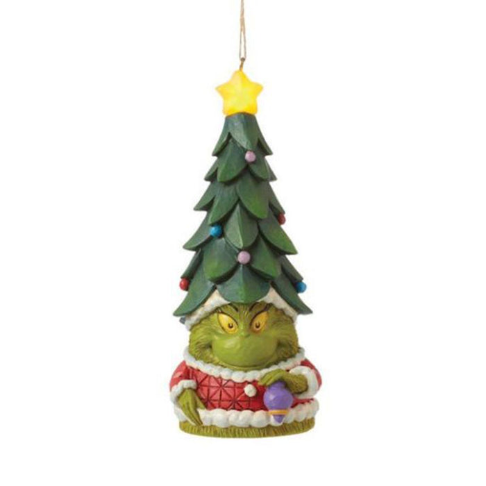 Grinch Gnome with Tree Hat Ornament - Jim Shore
