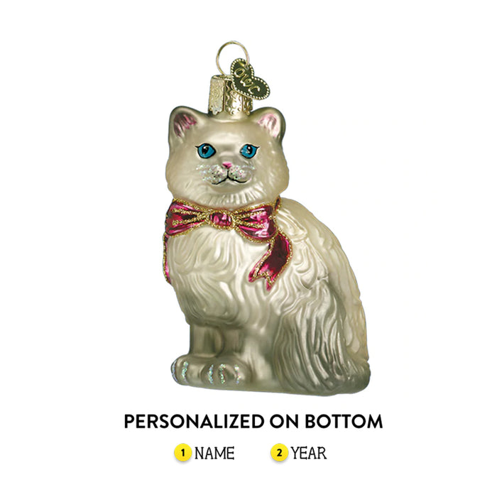 Personalized ornament for a Himalayan cat