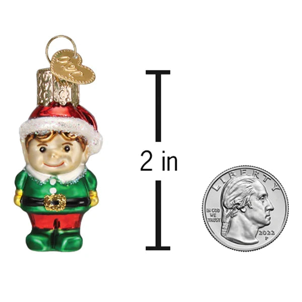 Mini Elf Christmas Tree Ornament - Old World Christmas