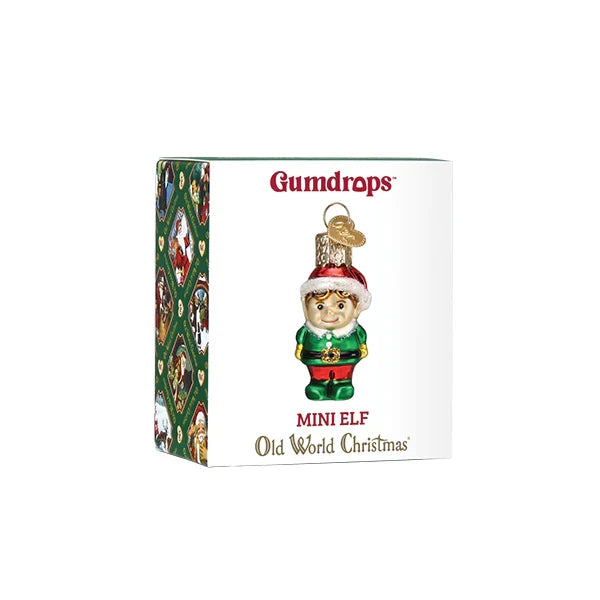 Mini Elf Christmas Tree Ornament - Old World Christmas