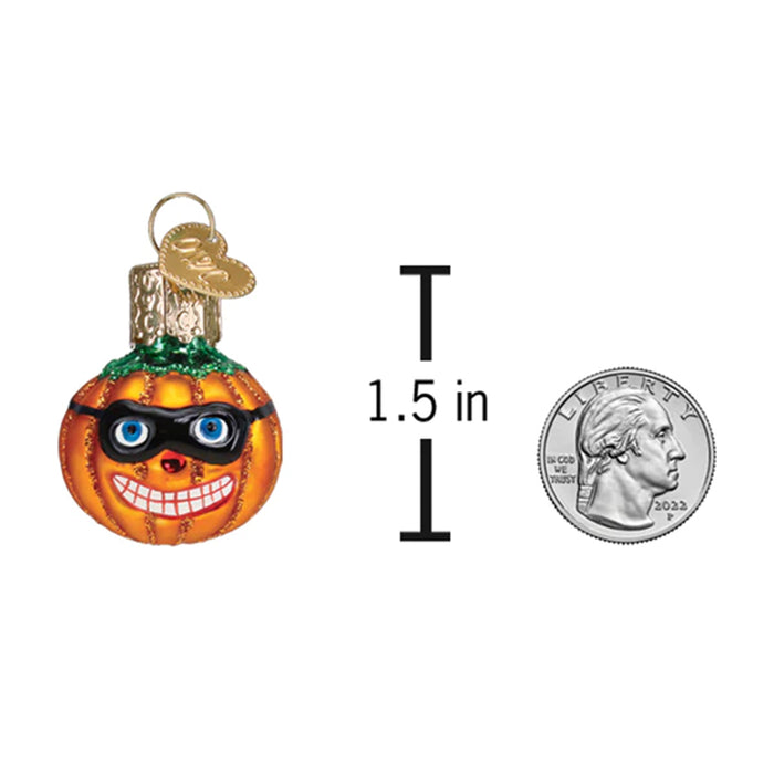 Mini Masked Jack O'lantern Ornament - Old World Christmas 86757