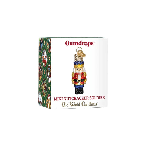 Mini Nutcracker Soldier Ornament - Old World Christmas