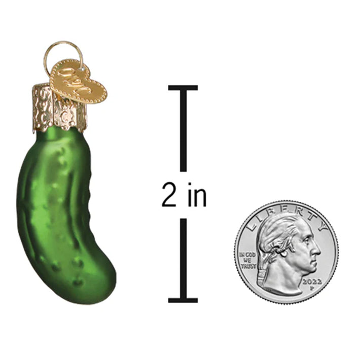 Mini Pickle Ornament - Old World Christmas  Size