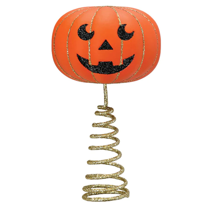 Mini Pumpkin Head Tree Topper - Old World Christmas 89845