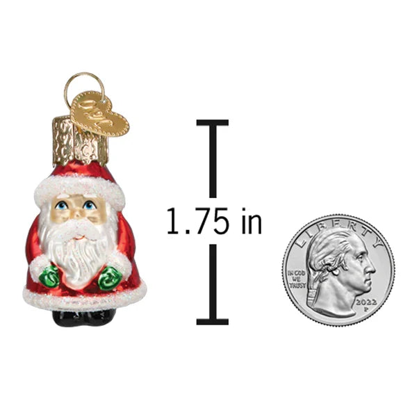 Mini Santa Ornament - Old World Christmas
