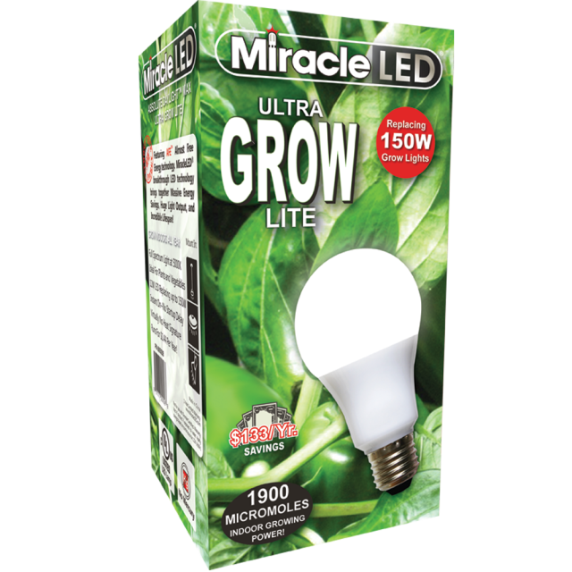 Miracle LED Hydroponic Ultra-Grow Full Spectrum Daylight Grow Light Replace 150W