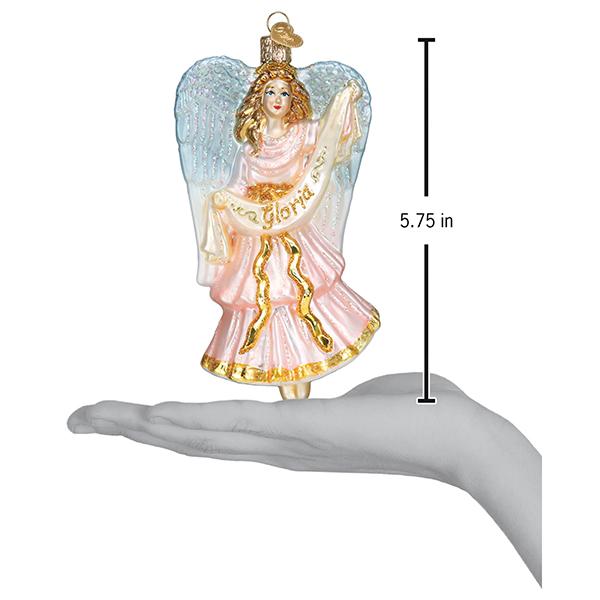 Nativity Angel Glass ornament for the Christmas tree