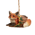 Nature Fox Ornament in Log