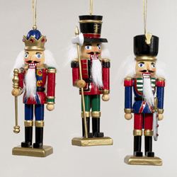 Nutcracker Christmas Tree Ornament- 3 assorted