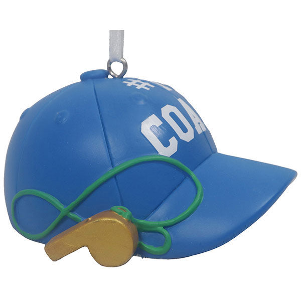 Coach Hat with Whistle Ornament