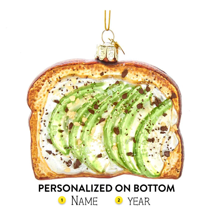 Personalized Avocado Toast Ornament