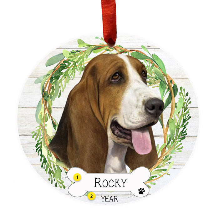 Basset Hound Christmas Tree Ornament