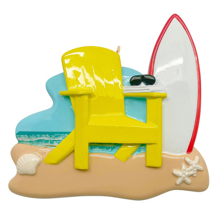 Personalized Beach Scene Ornament