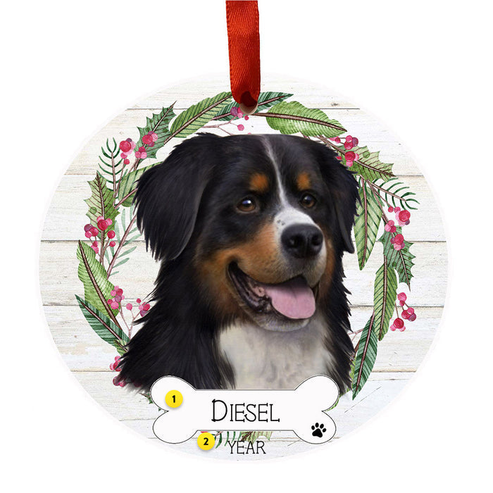 Bernese Mountain Dog Christmas Ornament