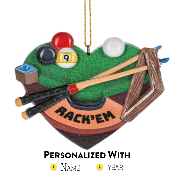 Personalized Billiards Ornament - Pool