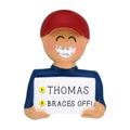 Braces Ornament - White Male for Christmas Tree
