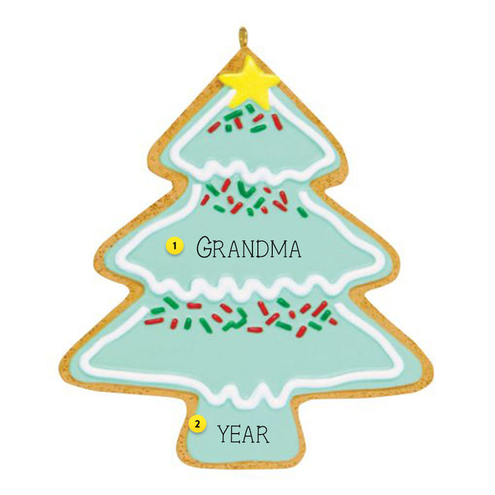 Personalized Christmas Cookie Ornament