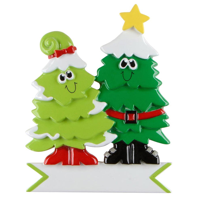 Personalized Christmas Tree Couple Ornament