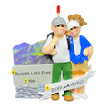 Personalized Ornament for couples who hike or visit national parks