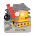 Personalized Crane with Wrecking Ball Ornament OR2694