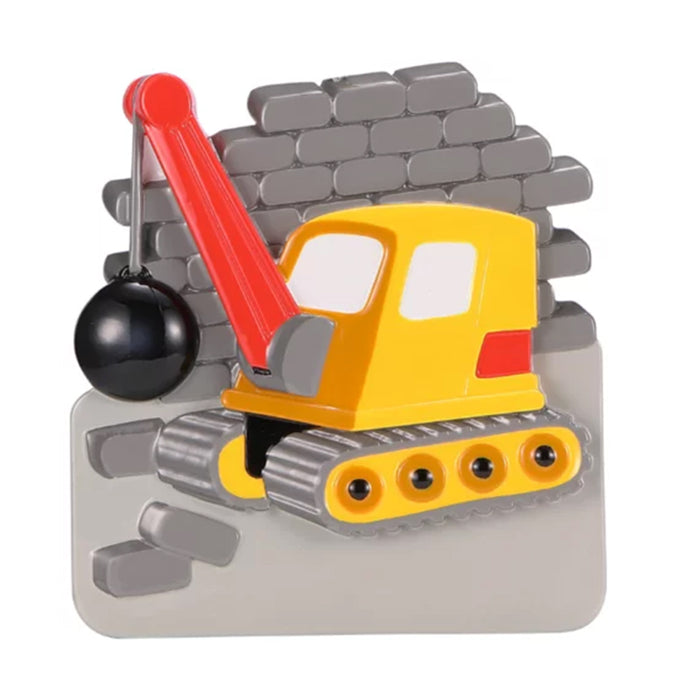 Personalized Crane with Wrecking Ball Ornament OR2694