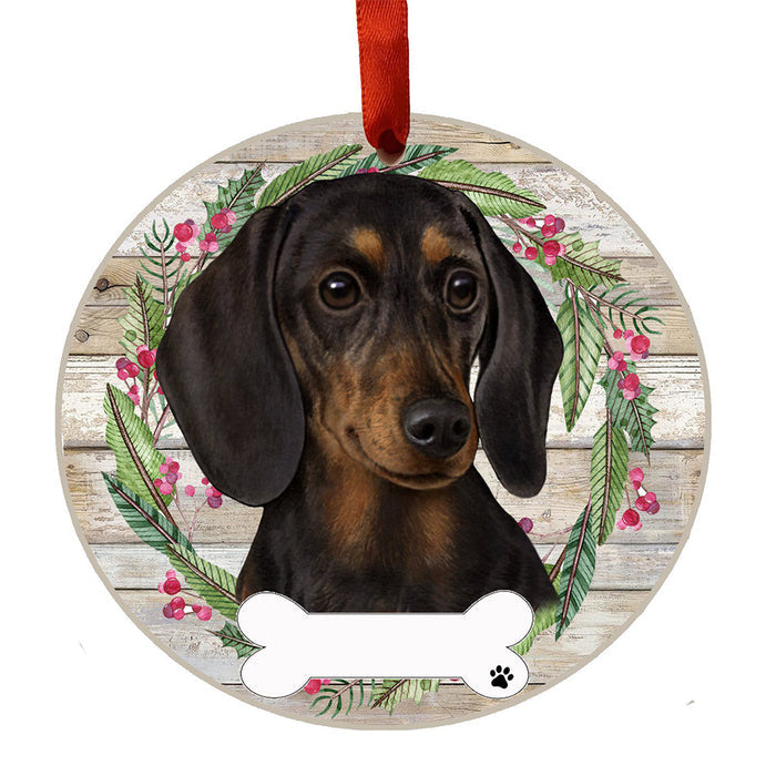 Personalized Dachshund Ornament - Black