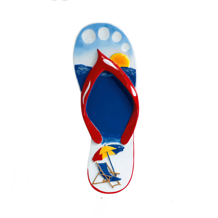 Beach Chair Flip Flop Ornament