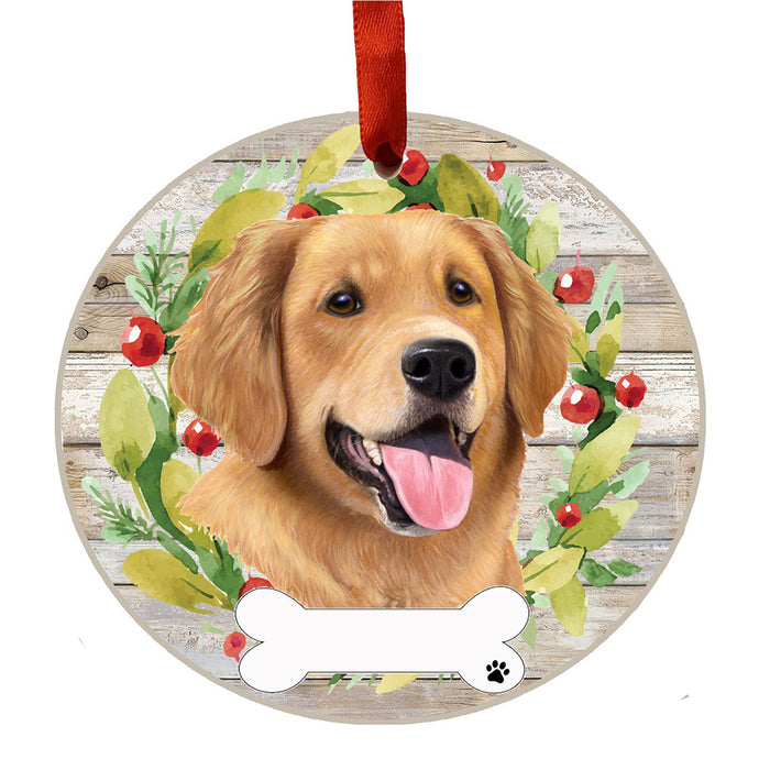 Personalized Golden Retriever Ornament