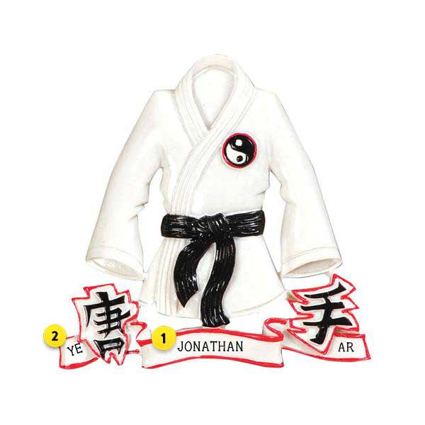 Personalized Martial Arts Jacket Ornament