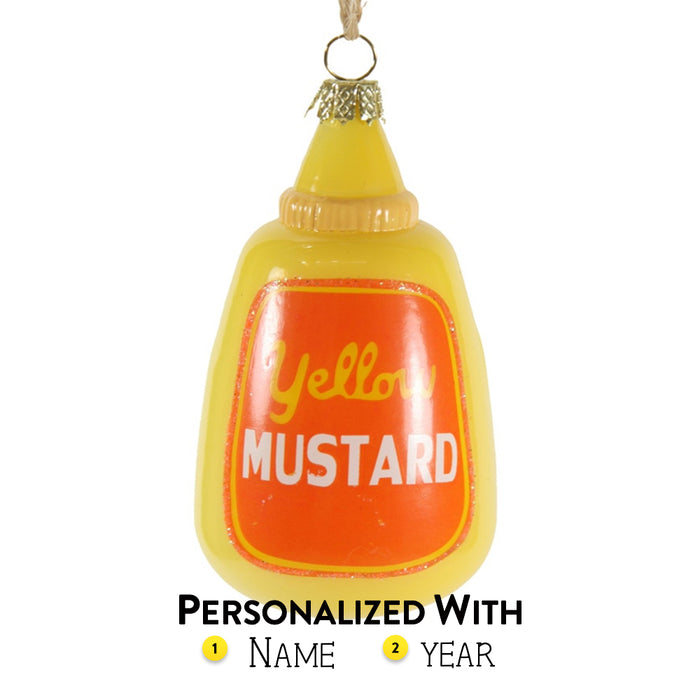 Yellow Mustard Bottle Ornament