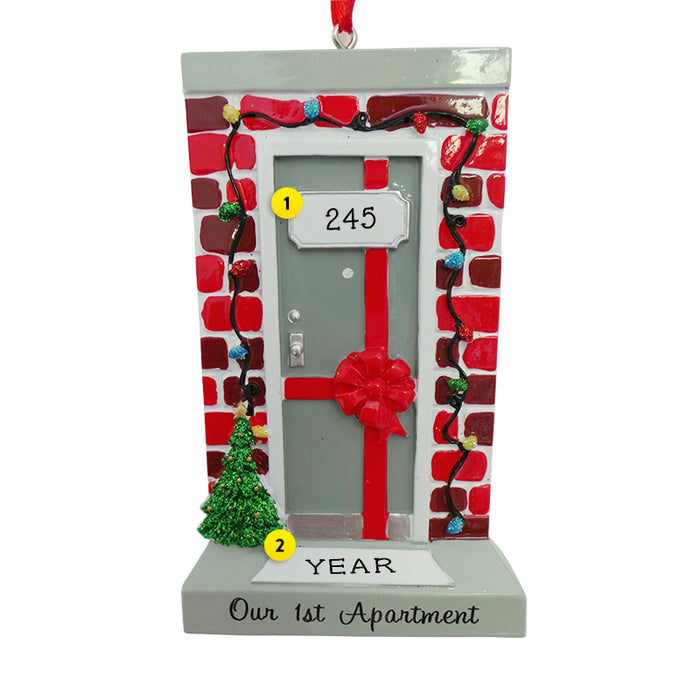 Our 1st Apartment Ornament for Christmas Tree
