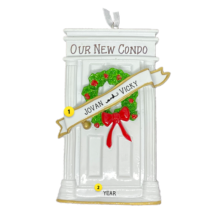 Dated and Personalized Condo Ornament
