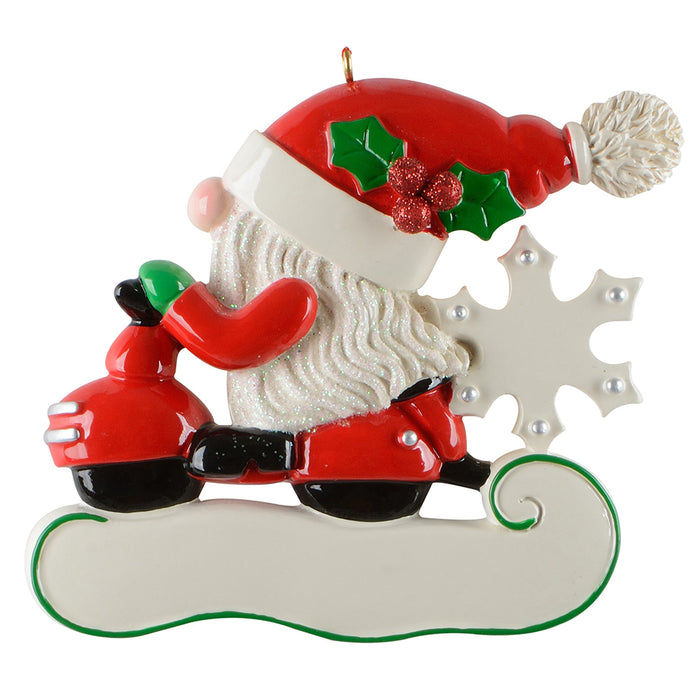 Personalized Scooter Gnome Ornament