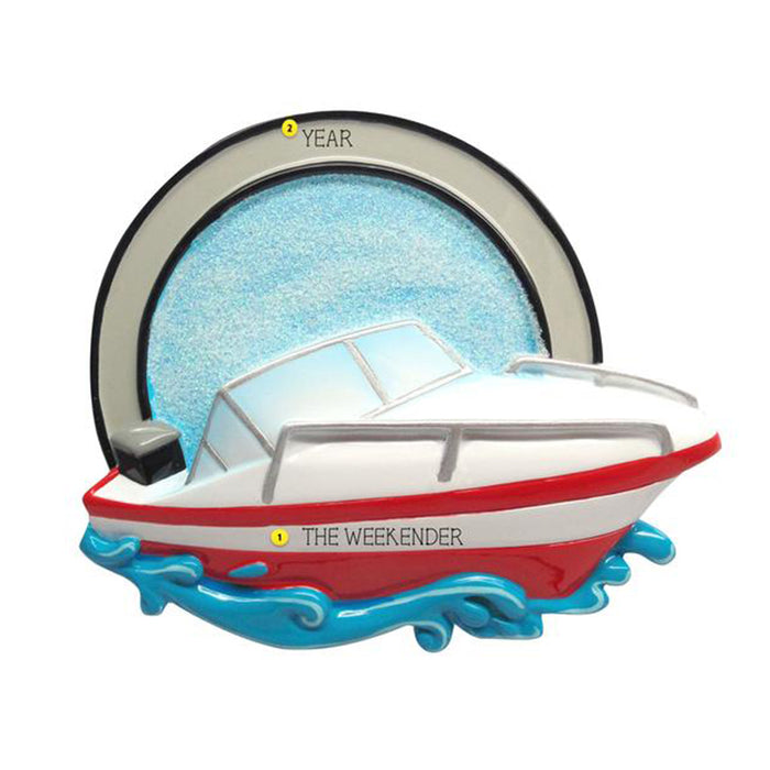 Speed Boat Ornament