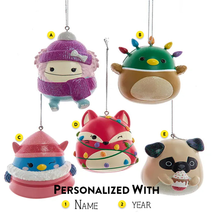 Personalized Squishmallows® Ornaments 5 Styles