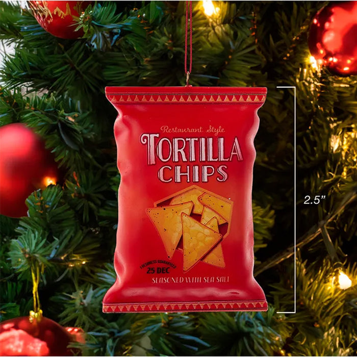 Personalized Tortilla Chips Snack Bag Ornament