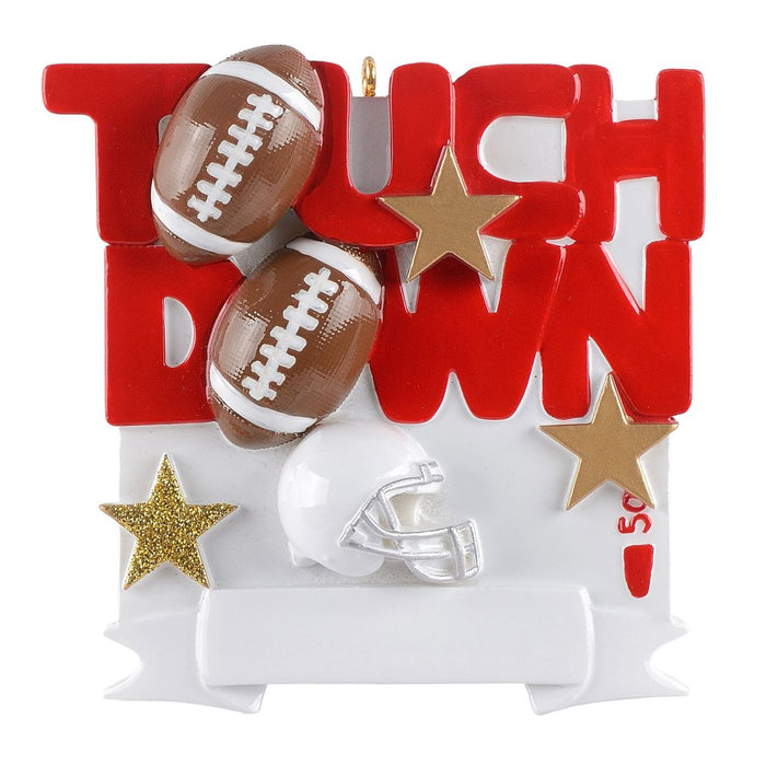 "Touch Down" Football Ornament