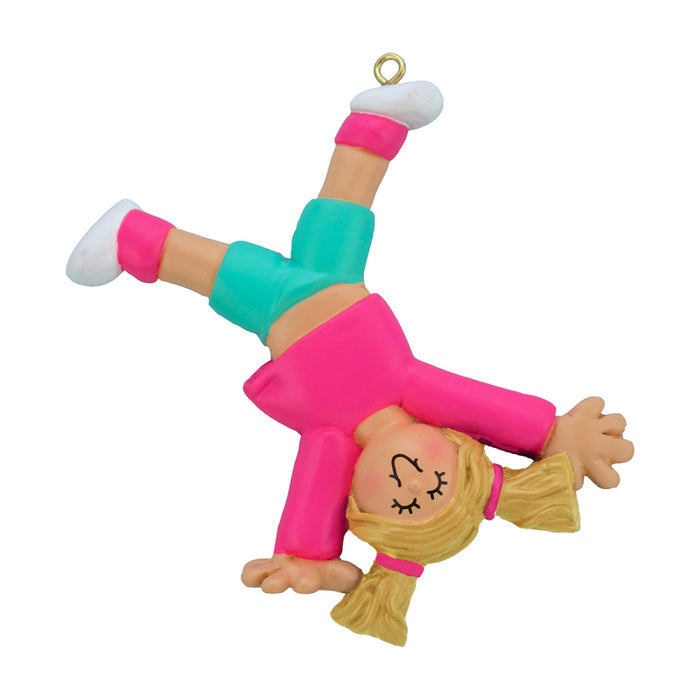 Tumbling Ornament - Female, Blond Hair for Christmas Tree