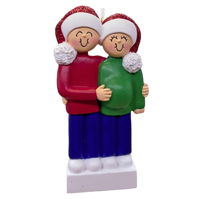 We're Pregnant Christmas Ornament