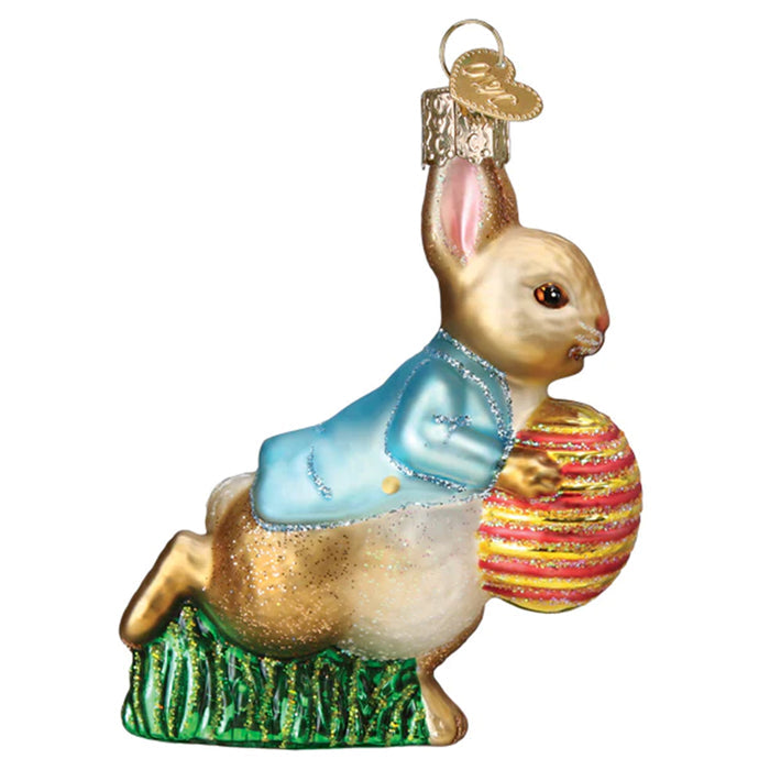 Peter Rabbit With Easter Egg Ornament - Old World Christmas 12690