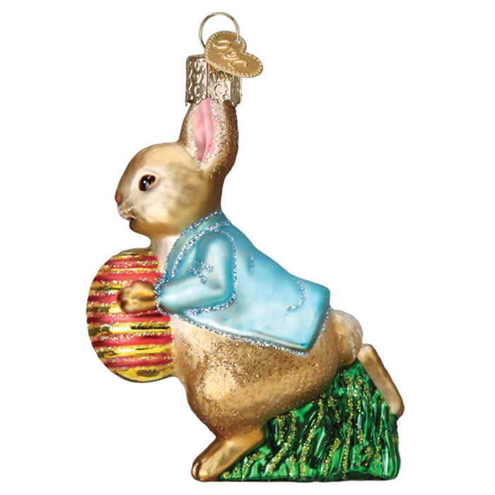 Peter Rabbit With Easter Egg Ornament - Old World Christmas 12690