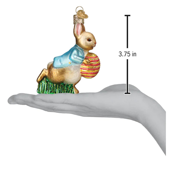 Peter Rabbit With Easter Egg Ornament - Old World Christmas 12690